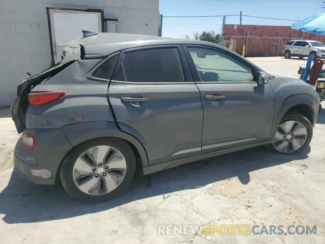 3 Photograph of a damaged car KM8K33AG1MU100356 HYUNDAI KONA 2021