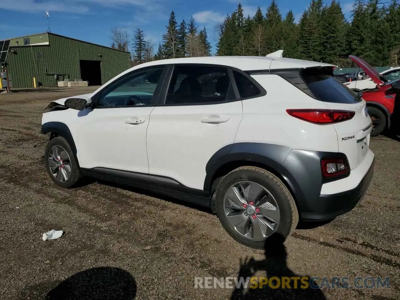 2 Photograph of a damaged car KM8K33AG1MU128500 HYUNDAI KONA 2021