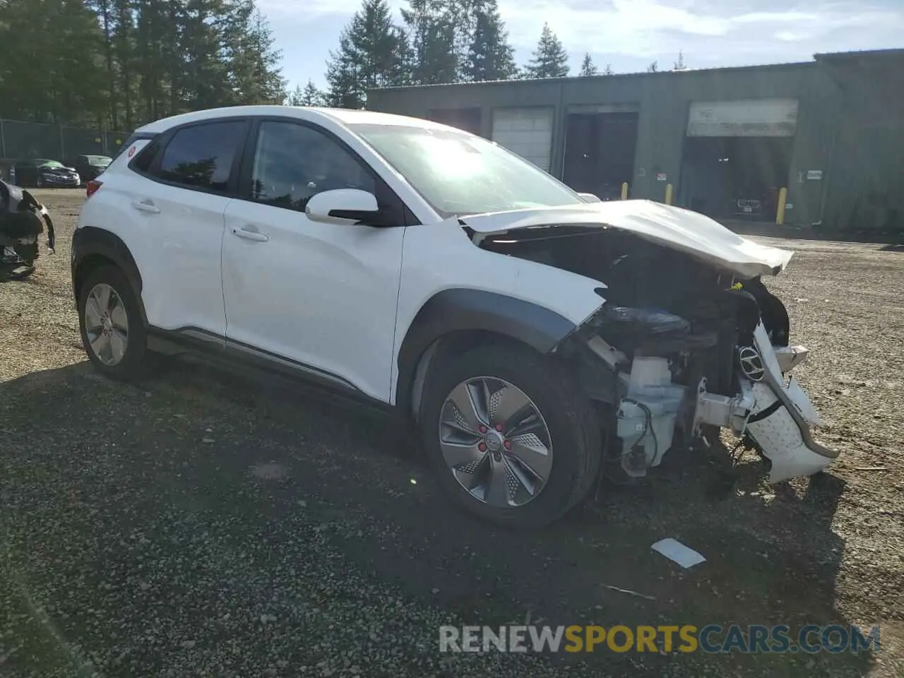 4 Photograph of a damaged car KM8K33AG1MU128500 HYUNDAI KONA 2021