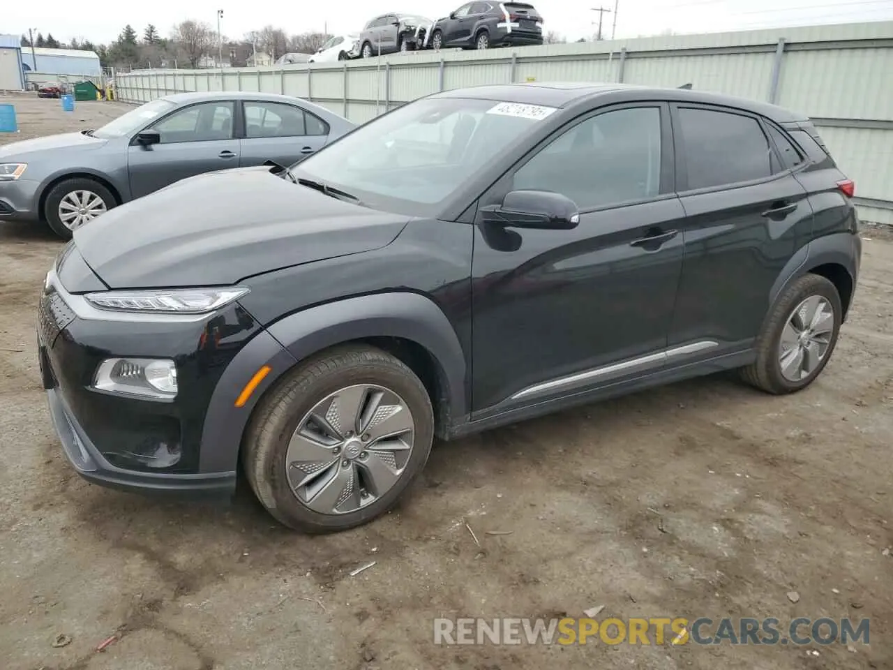 1 Photograph of a damaged car KM8K33AG5MU121176 HYUNDAI KONA 2021