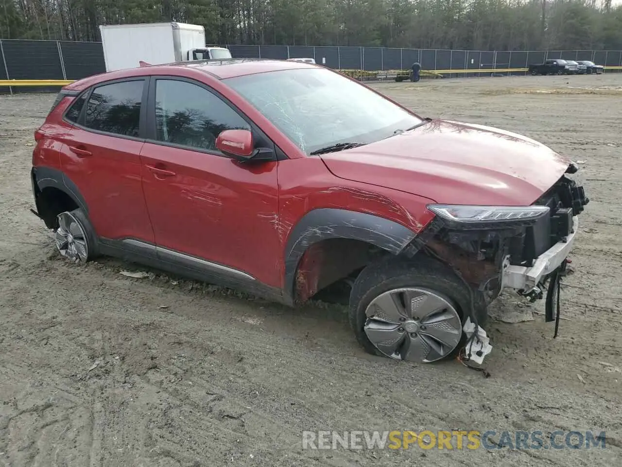4 Photograph of a damaged car KM8K33AG7MU103164 HYUNDAI KONA 2021
