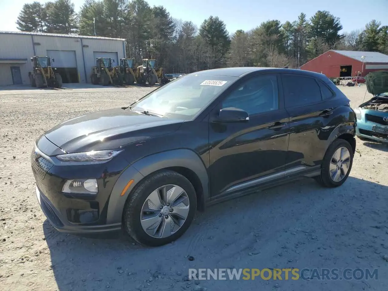 1 Photograph of a damaged car KM8K33AG7MU132583 HYUNDAI KONA 2021