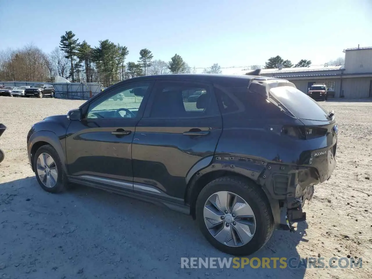2 Photograph of a damaged car KM8K33AG7MU132583 HYUNDAI KONA 2021