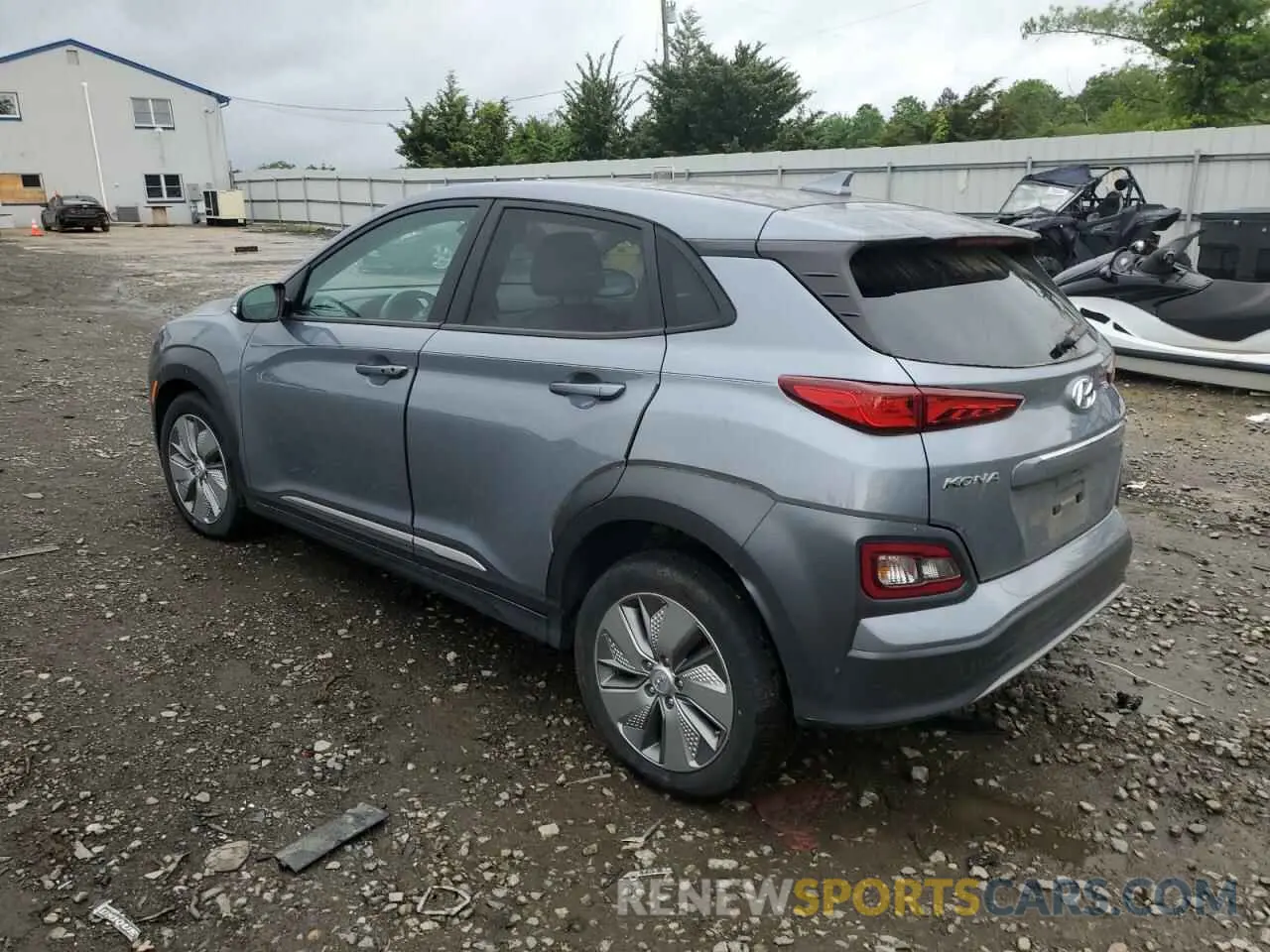 2 Photograph of a damaged car KM8K33AG9MU118295 HYUNDAI KONA 2021
