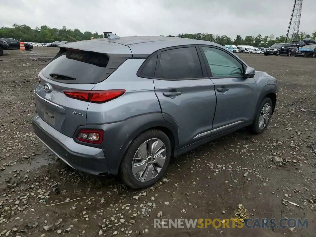3 Photograph of a damaged car KM8K33AG9MU118295 HYUNDAI KONA 2021