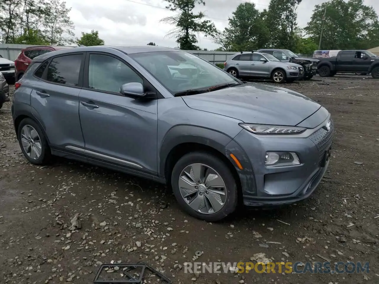 4 Photograph of a damaged car KM8K33AG9MU118295 HYUNDAI KONA 2021