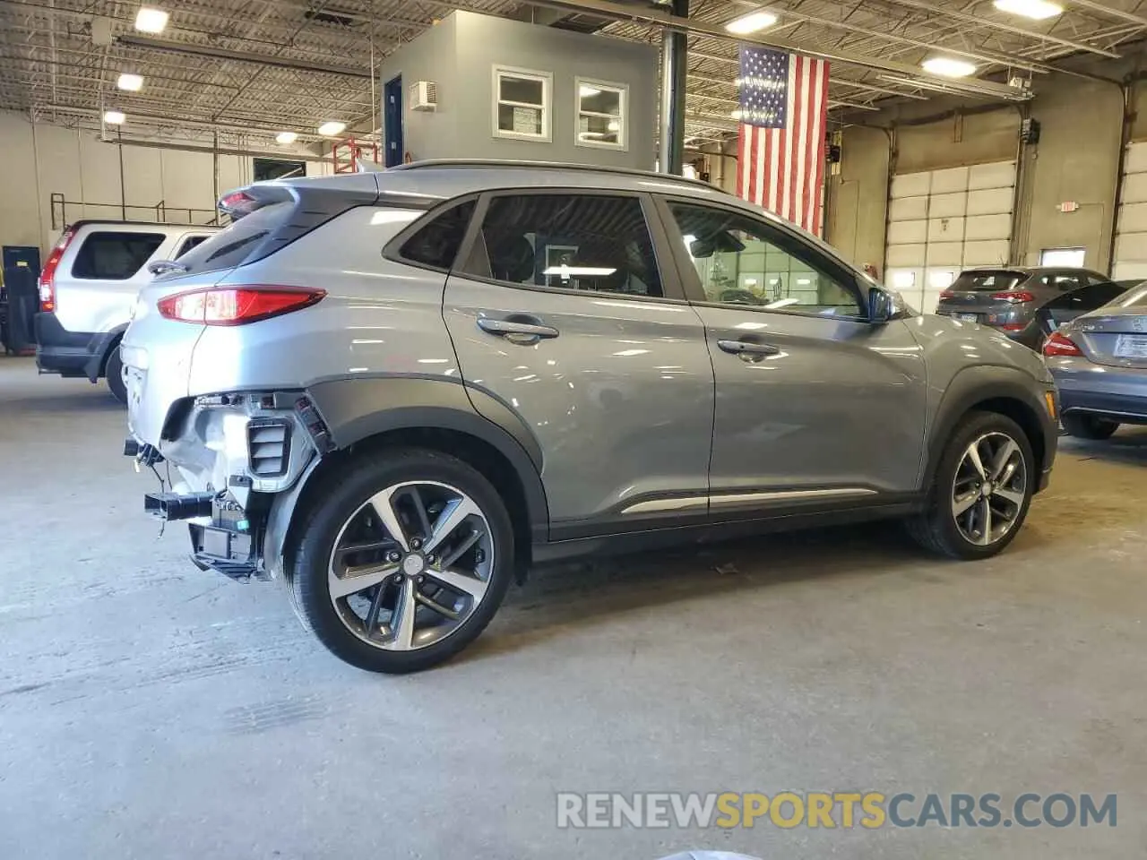 3 Photograph of a damaged car KM8K3CA50MU612642 HYUNDAI KONA 2021