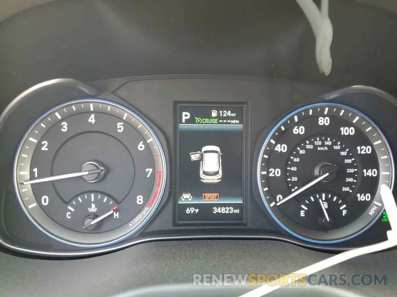 9 Photograph of a damaged car KM8K3CA50MU723174 HYUNDAI KONA 2021
