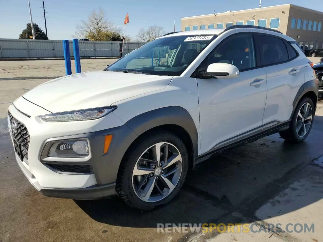 1 Photograph of a damaged car KM8K3CA51MU630521 HYUNDAI KONA 2021