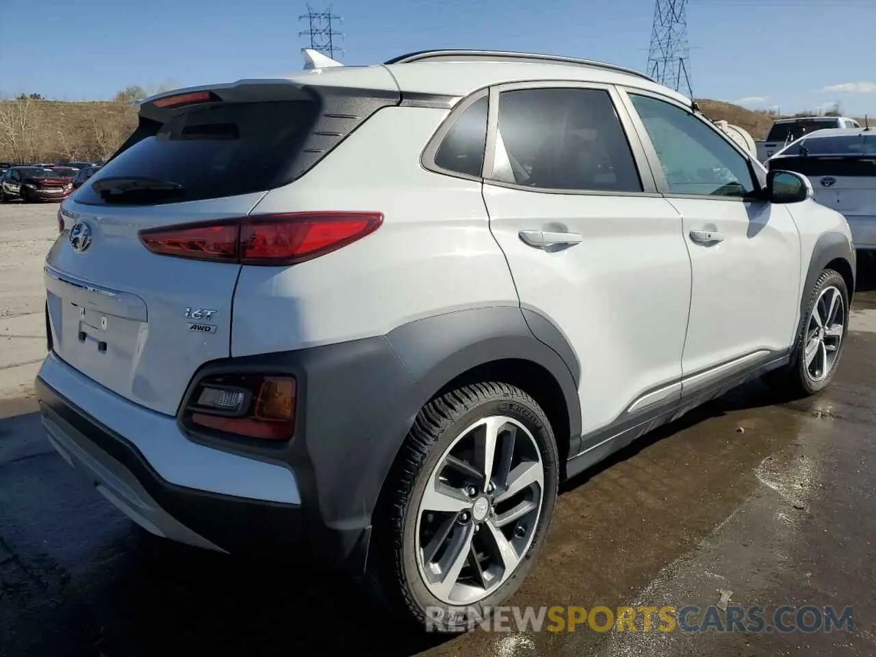 3 Photograph of a damaged car KM8K3CA51MU630521 HYUNDAI KONA 2021