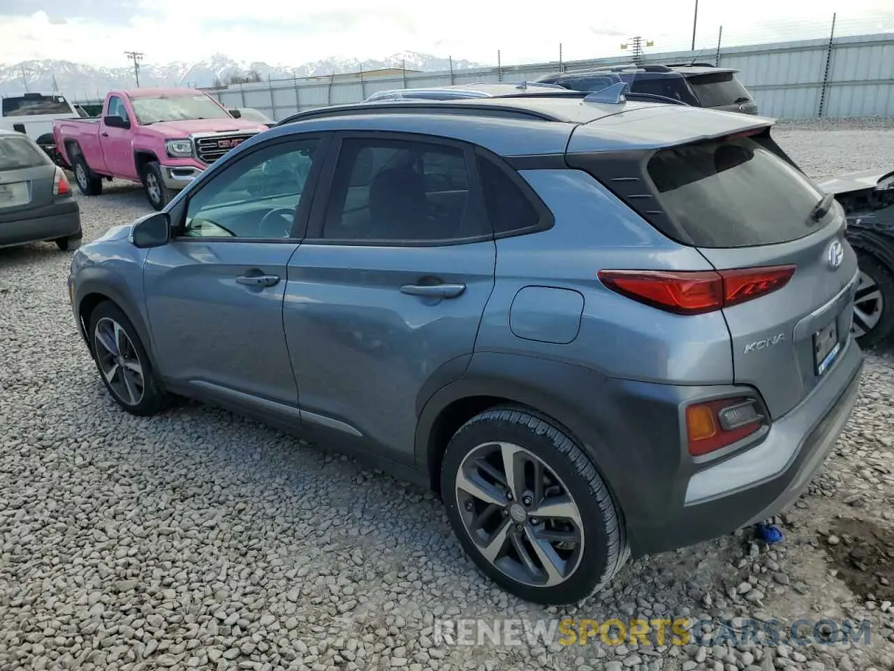 2 Photograph of a damaged car KM8K3CA51MU659243 HYUNDAI KONA 2021