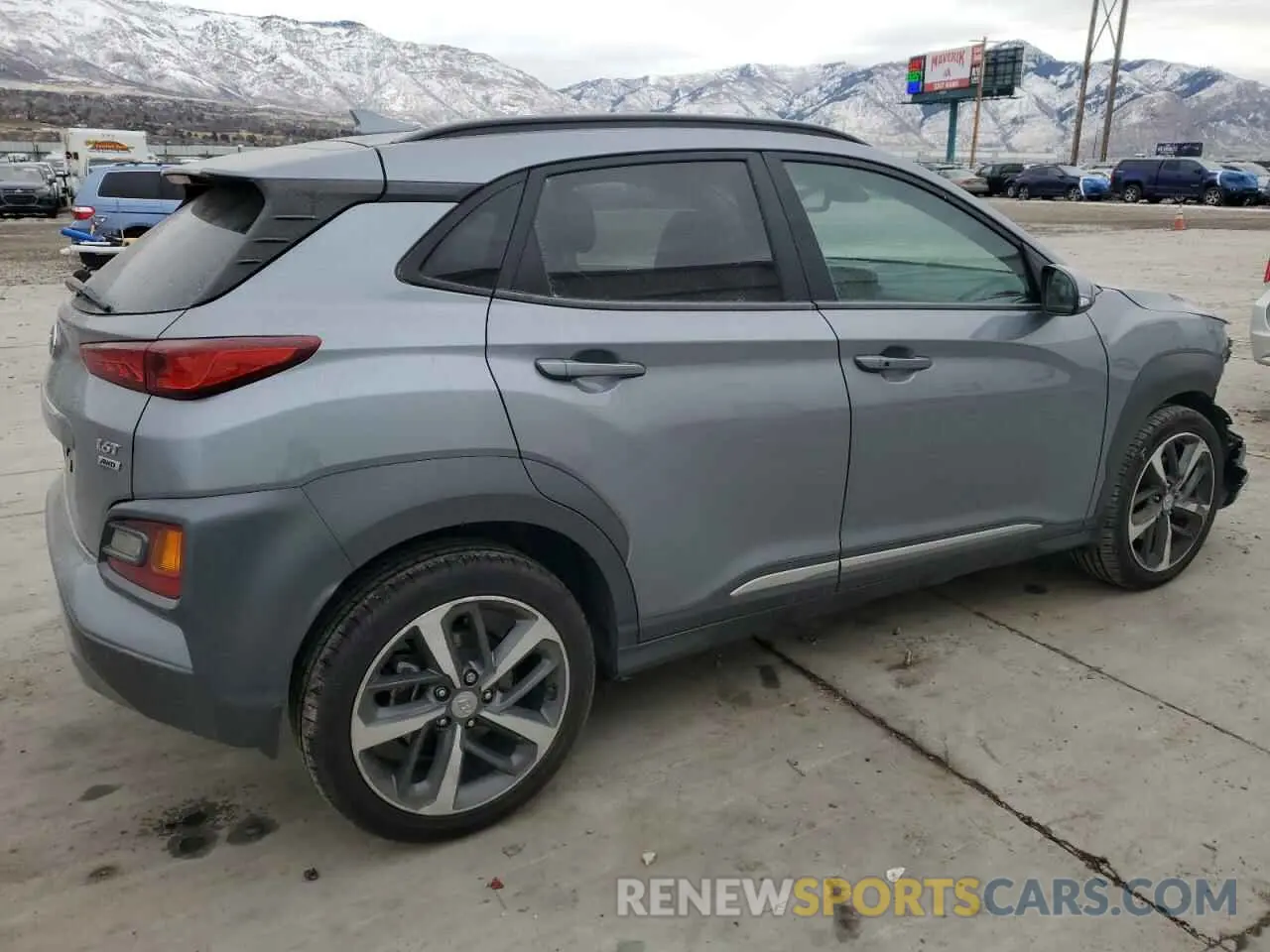 3 Photograph of a damaged car KM8K3CA51MU692033 HYUNDAI KONA 2021