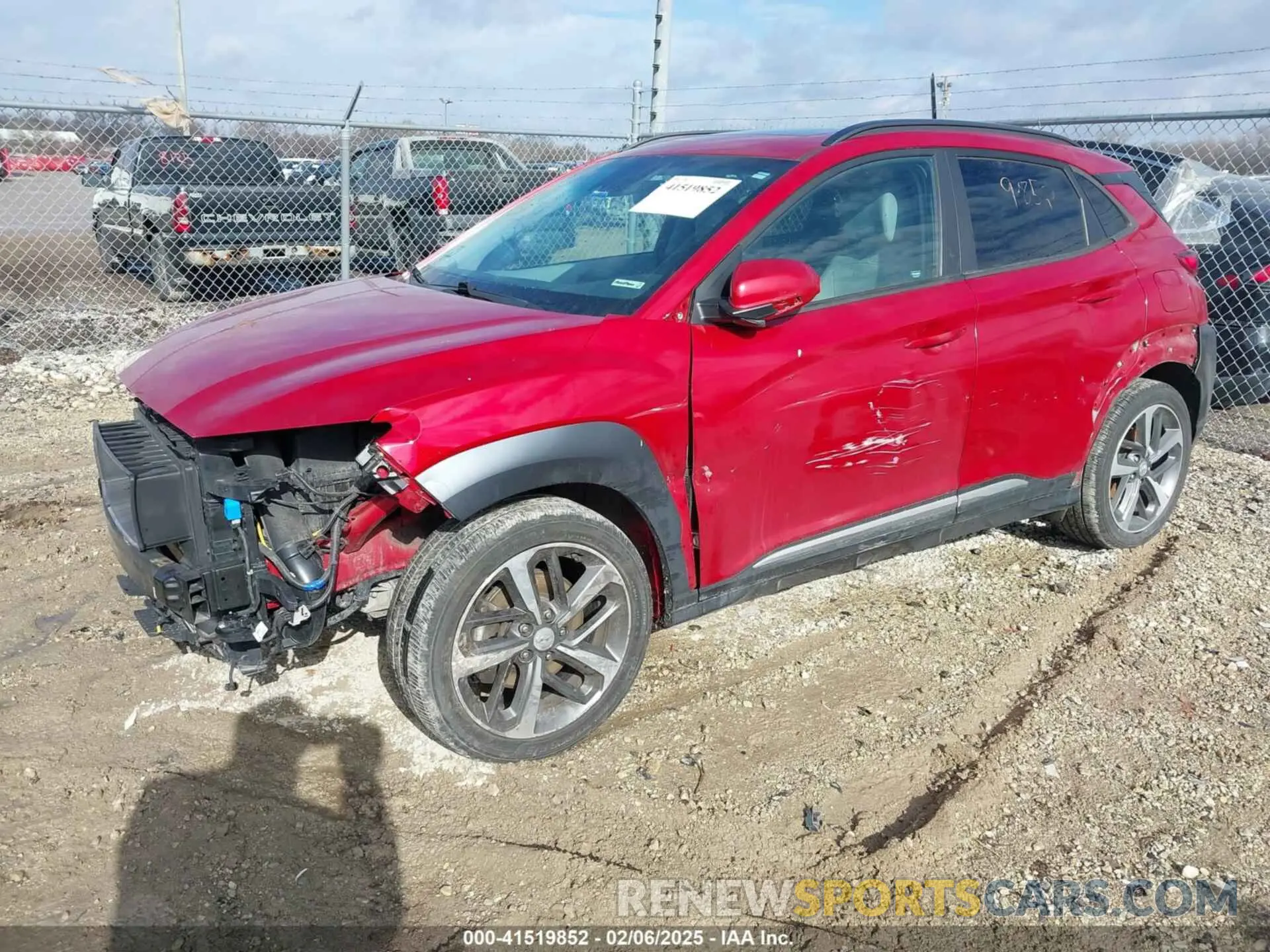 2 Photograph of a damaged car KM8K3CA51MU744986 HYUNDAI KONA 2021