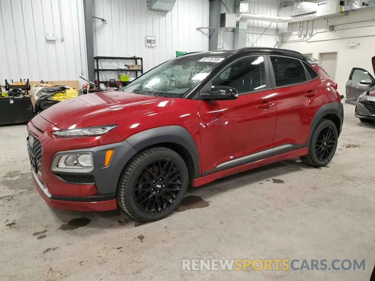 1 Photograph of a damaged car KM8K3CA53MU637292 HYUNDAI KONA 2021
