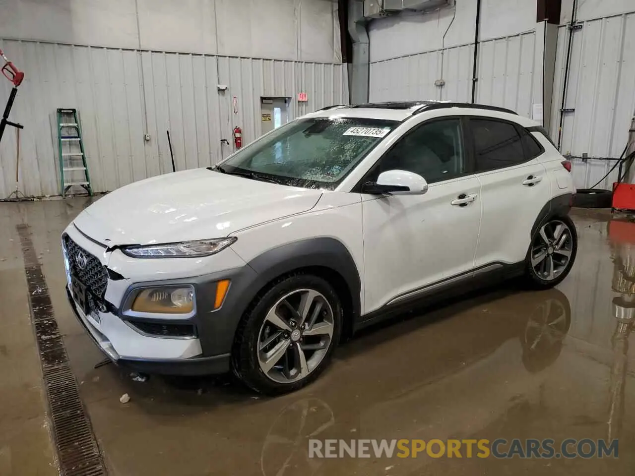 1 Photograph of a damaged car KM8K3CA54MU599751 HYUNDAI KONA 2021