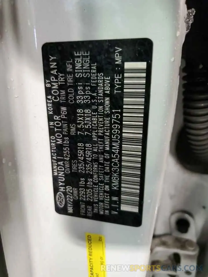 14 Photograph of a damaged car KM8K3CA54MU599751 HYUNDAI KONA 2021