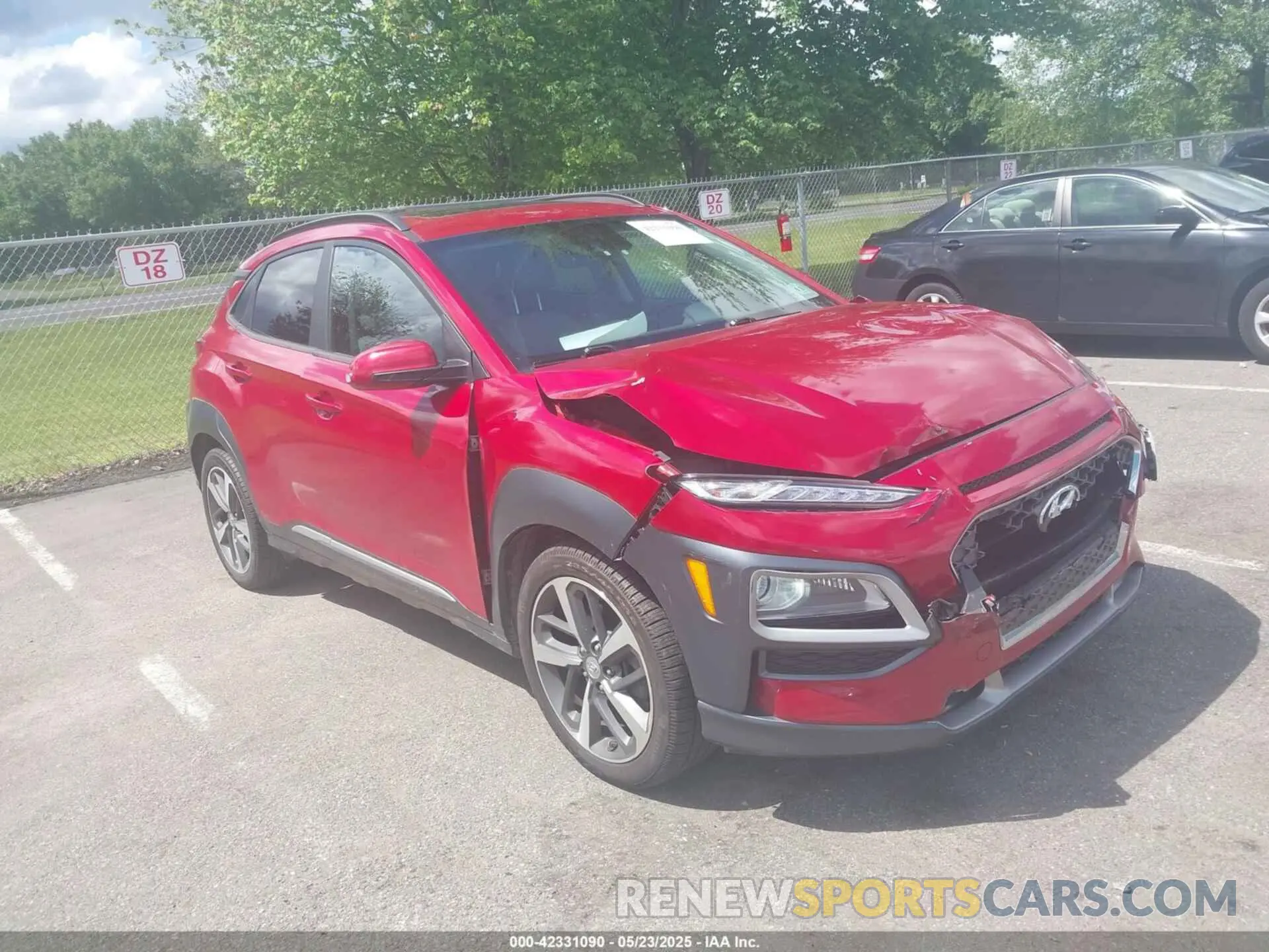1 Photograph of a damaged car KM8K3CA54MU744061 HYUNDAI KONA 2021