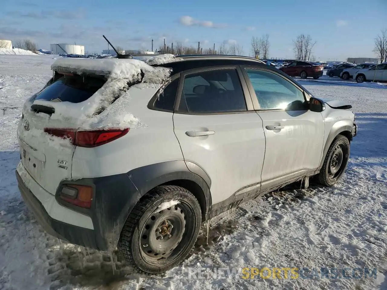 3 Photograph of a damaged car KM8K3CA55MU666423 HYUNDAI KONA 2021