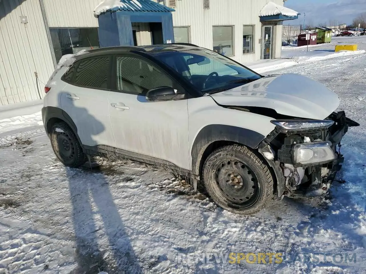 4 Photograph of a damaged car KM8K3CA55MU666423 HYUNDAI KONA 2021