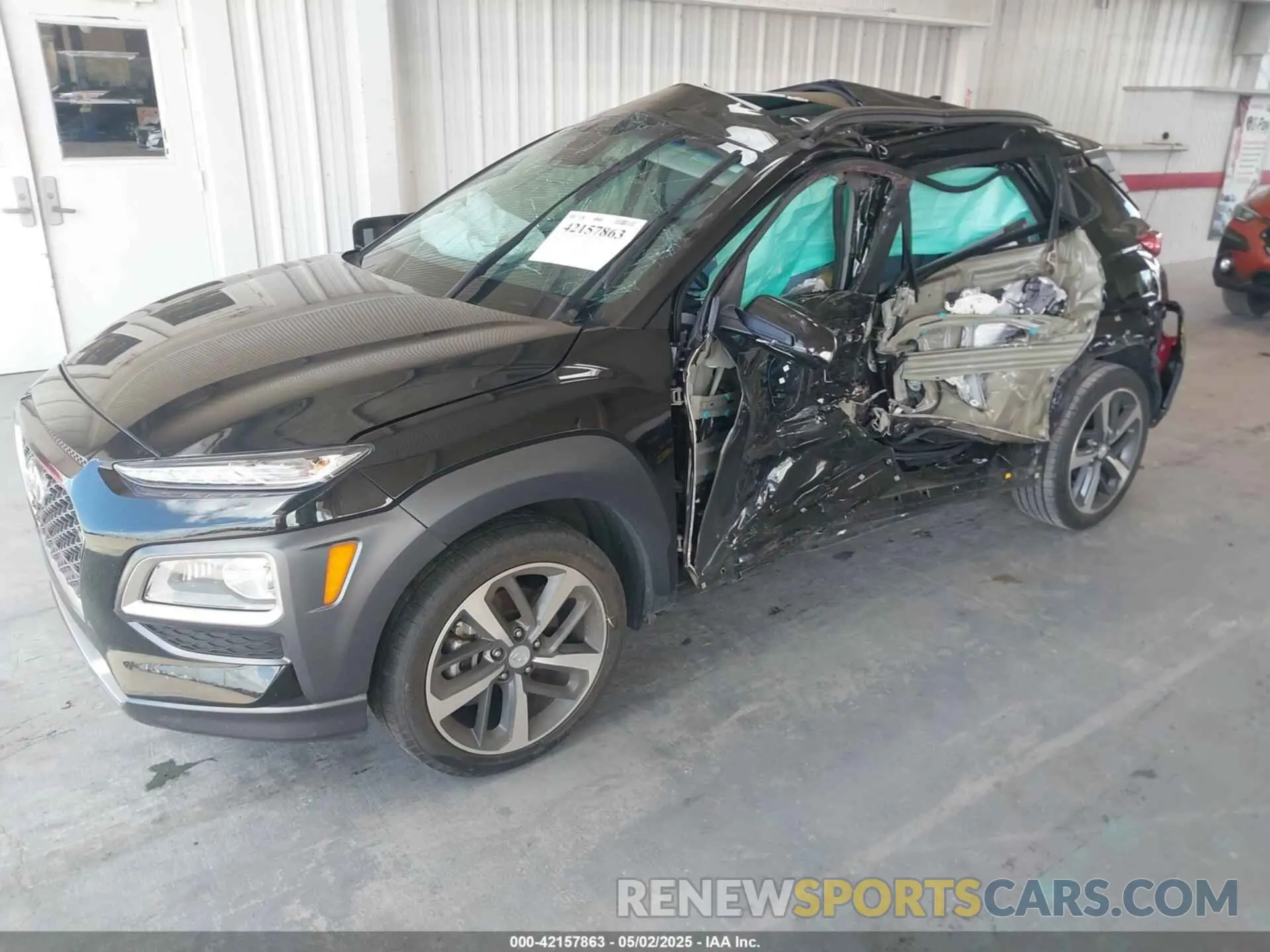 2 Photograph of a damaged car KM8K53A54MU599128 HYUNDAI KONA 2021