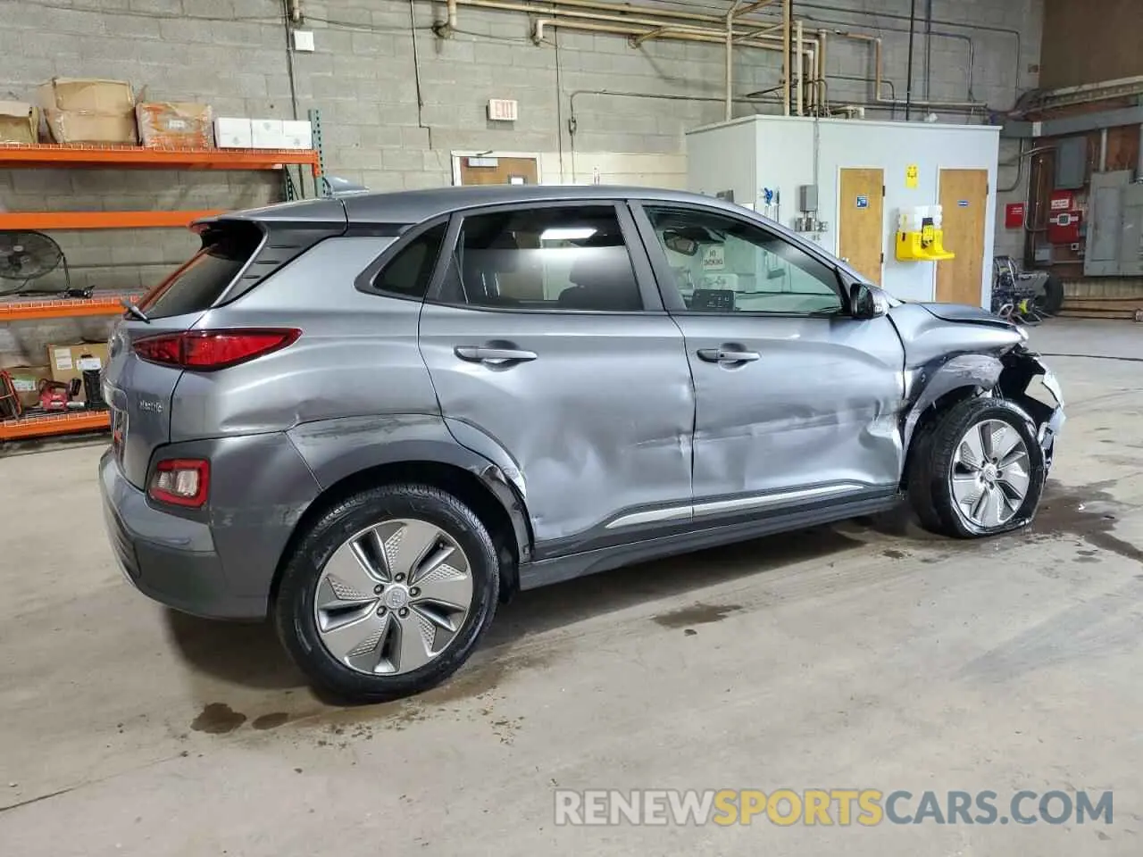 3 Photograph of a damaged car KM8K53AG0MU127493 HYUNDAI KONA 2021