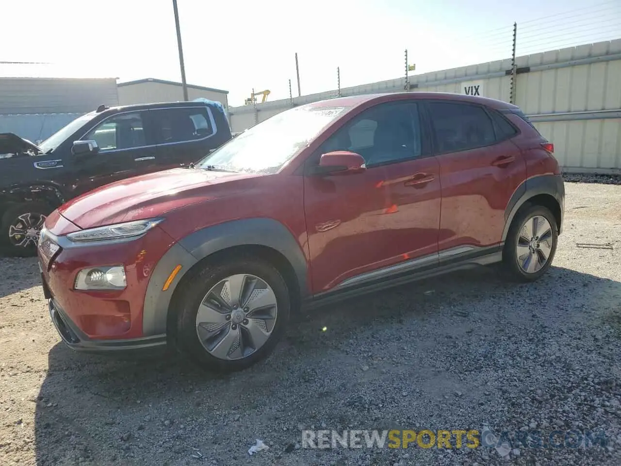 1 Photograph of a damaged car KM8K53AG0MU135478 HYUNDAI KONA 2021