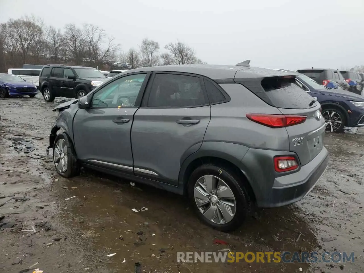 2 Photograph of a damaged car KM8K53AG1MU104451 HYUNDAI KONA 2021