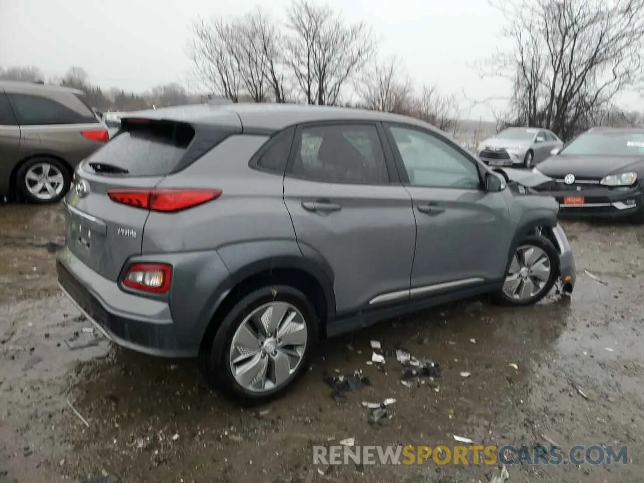 3 Photograph of a damaged car KM8K53AG1MU104451 HYUNDAI KONA 2021