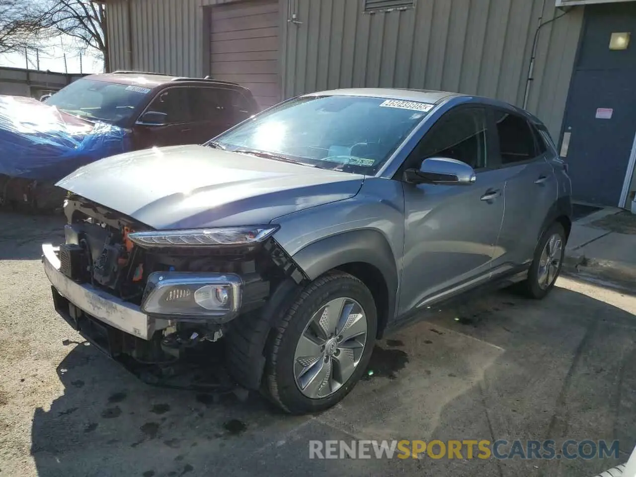 1 Photograph of a damaged car KM8K53AG1MU125414 HYUNDAI KONA 2021