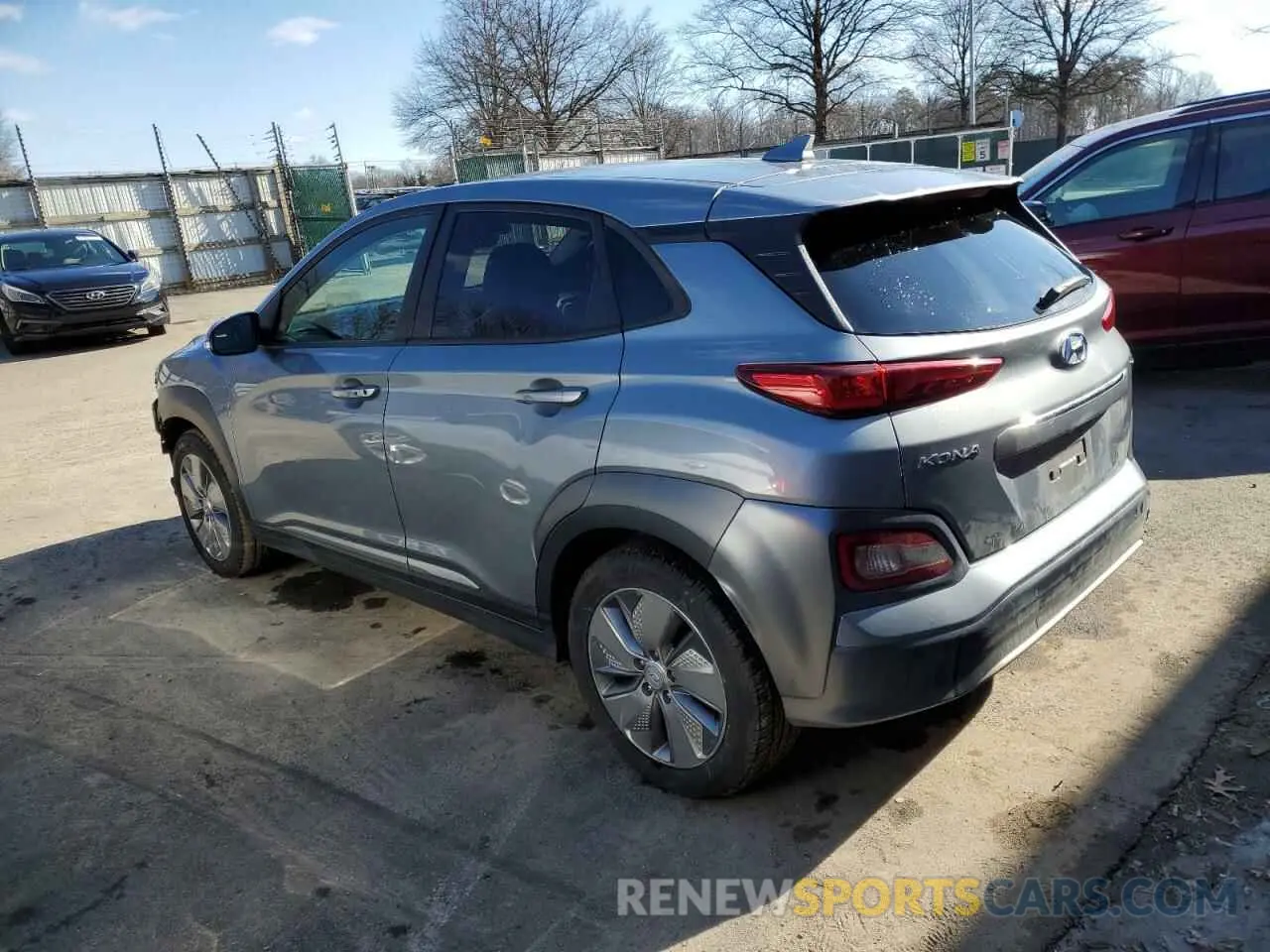 2 Photograph of a damaged car KM8K53AG1MU125414 HYUNDAI KONA 2021
