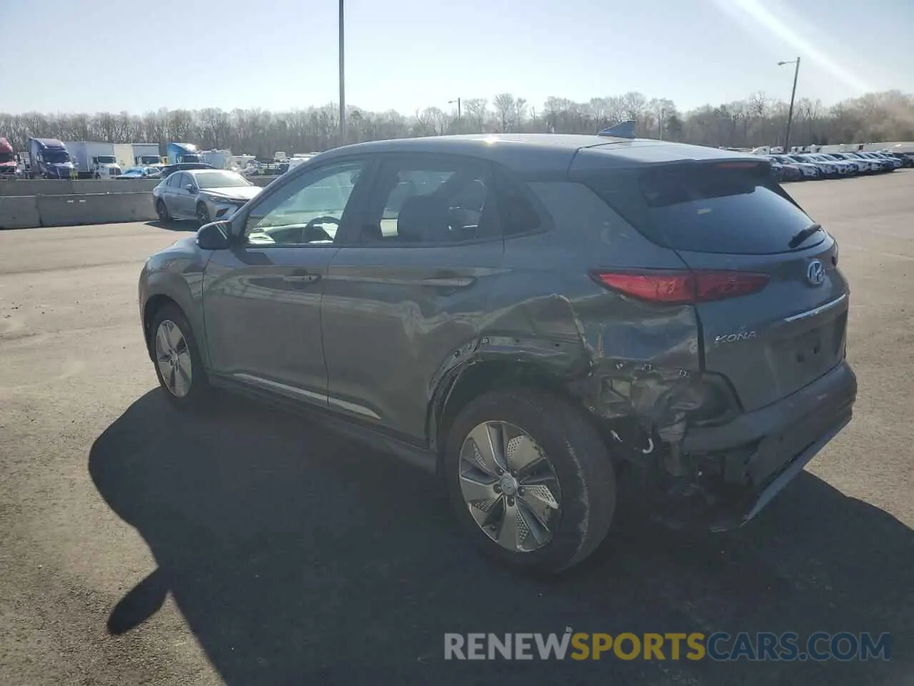 2 Photograph of a damaged car KM8K53AG3MU127052 HYUNDAI KONA 2021