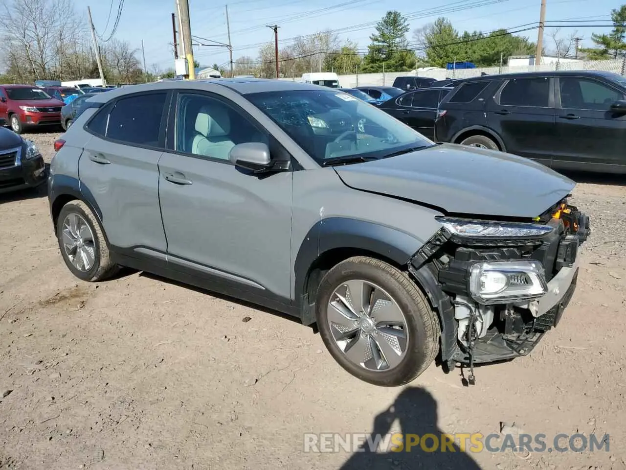 4 Photograph of a damaged car KM8K53AG4MU123270 HYUNDAI KONA 2021