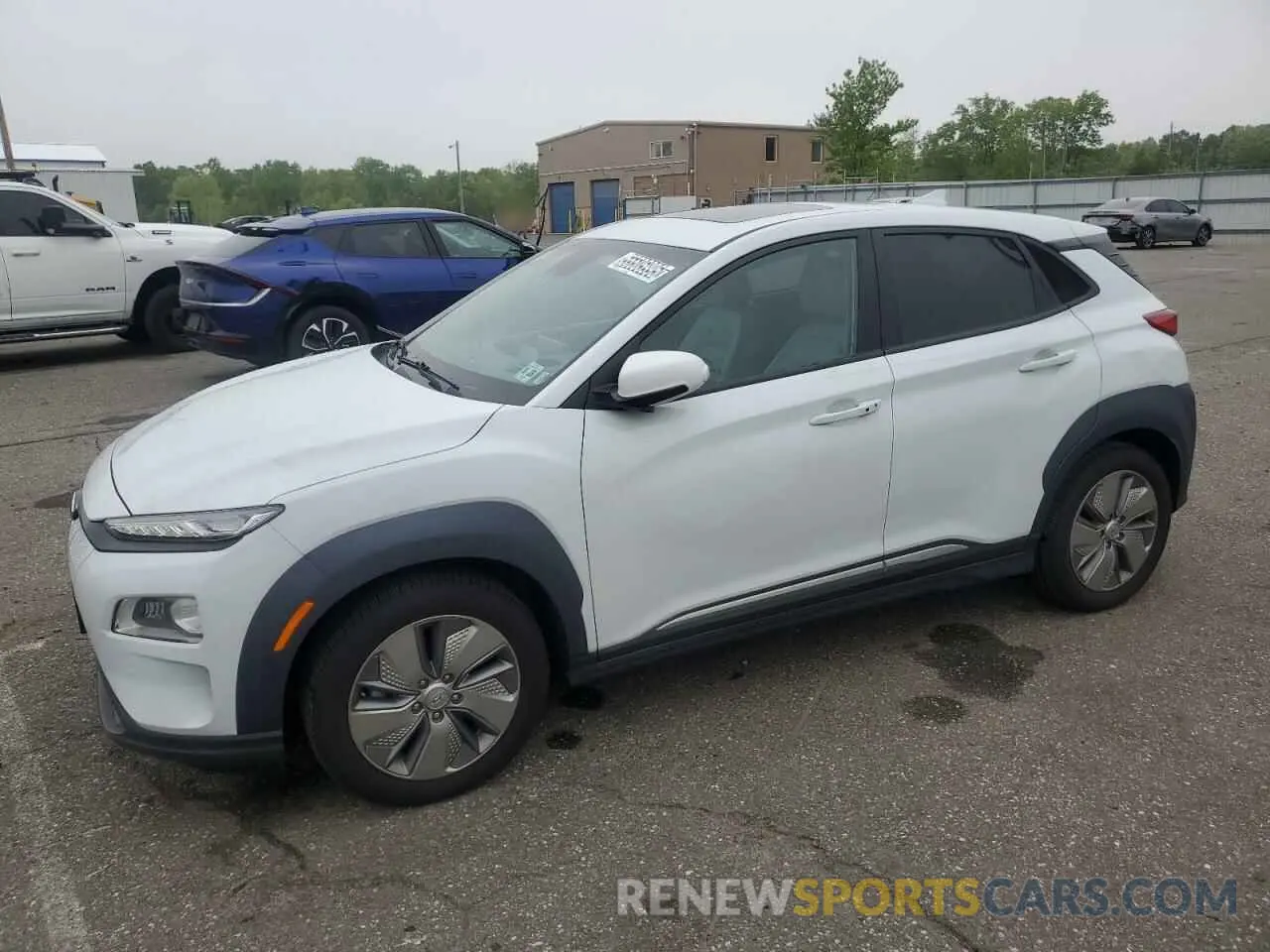 1 Photograph of a damaged car KM8K53AG7MU120752 HYUNDAI KONA 2021