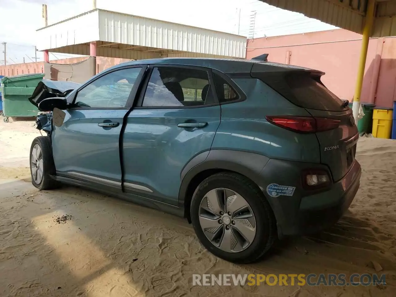 2 Photograph of a damaged car KM8K53AG8MU101756 HYUNDAI KONA 2021