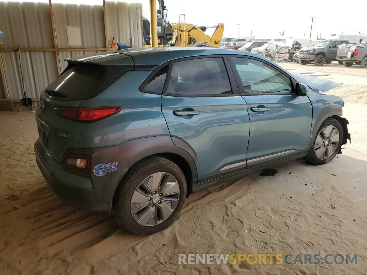 3 Photograph of a damaged car KM8K53AG8MU101756 HYUNDAI KONA 2021