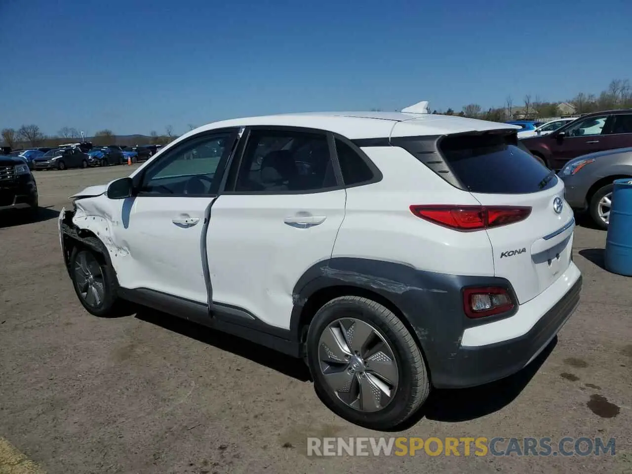 2 Photograph of a damaged car KM8K53AG9MU131543 HYUNDAI KONA 2021
