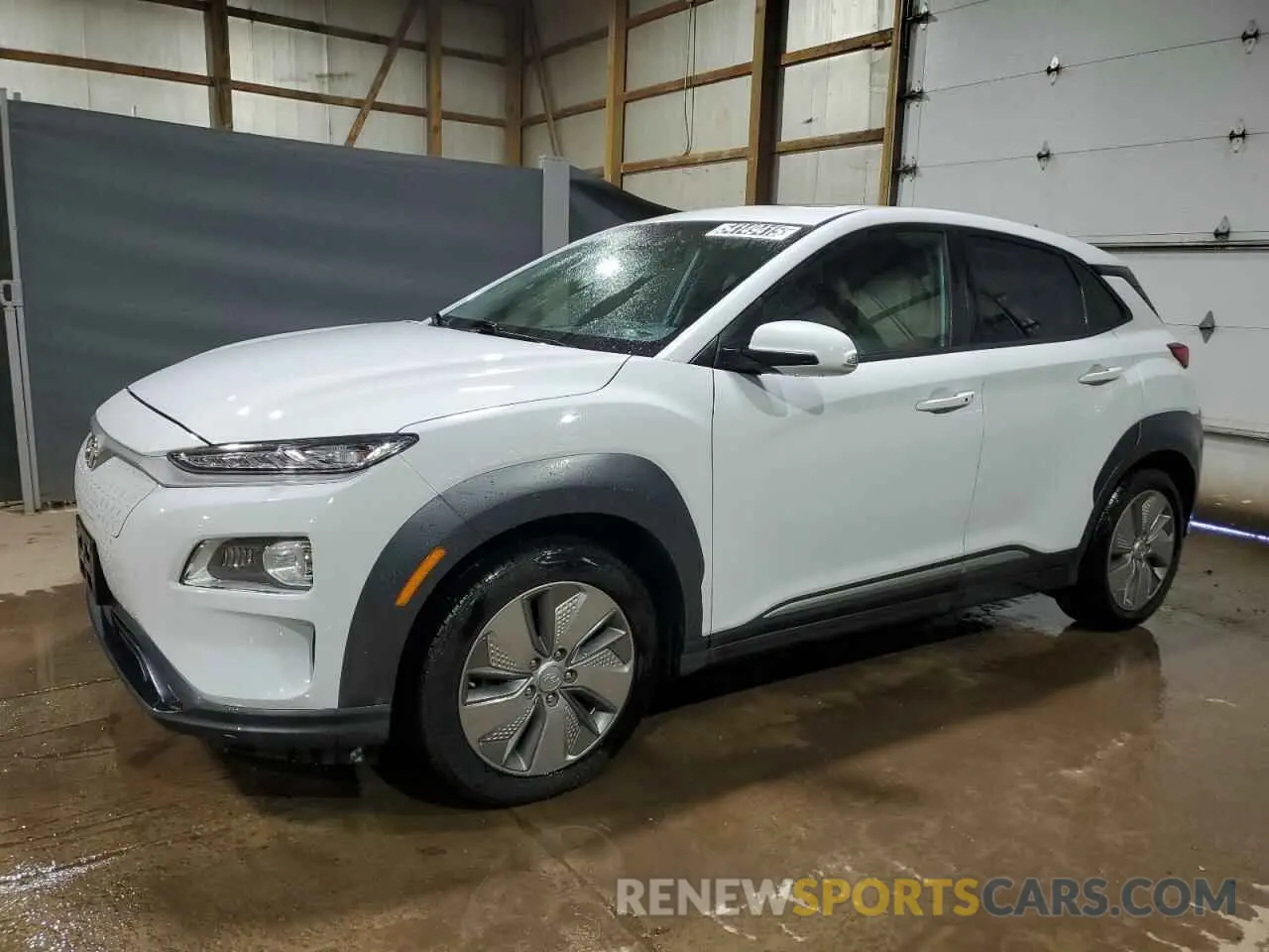 1 Photograph of a damaged car KM8K53AGXMU120759 HYUNDAI KONA 2021