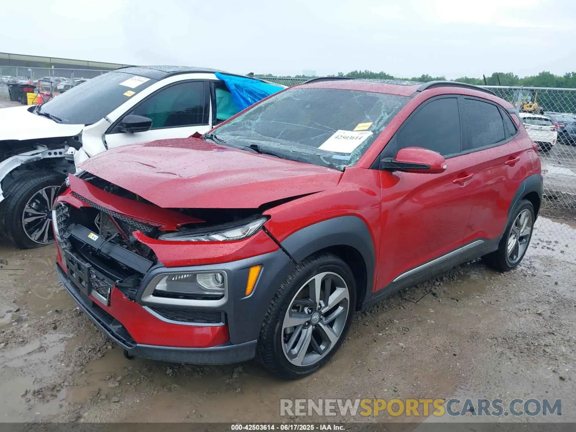 2 Photograph of a damaged car KM8K5CA50MU738347 HYUNDAI KONA 2021