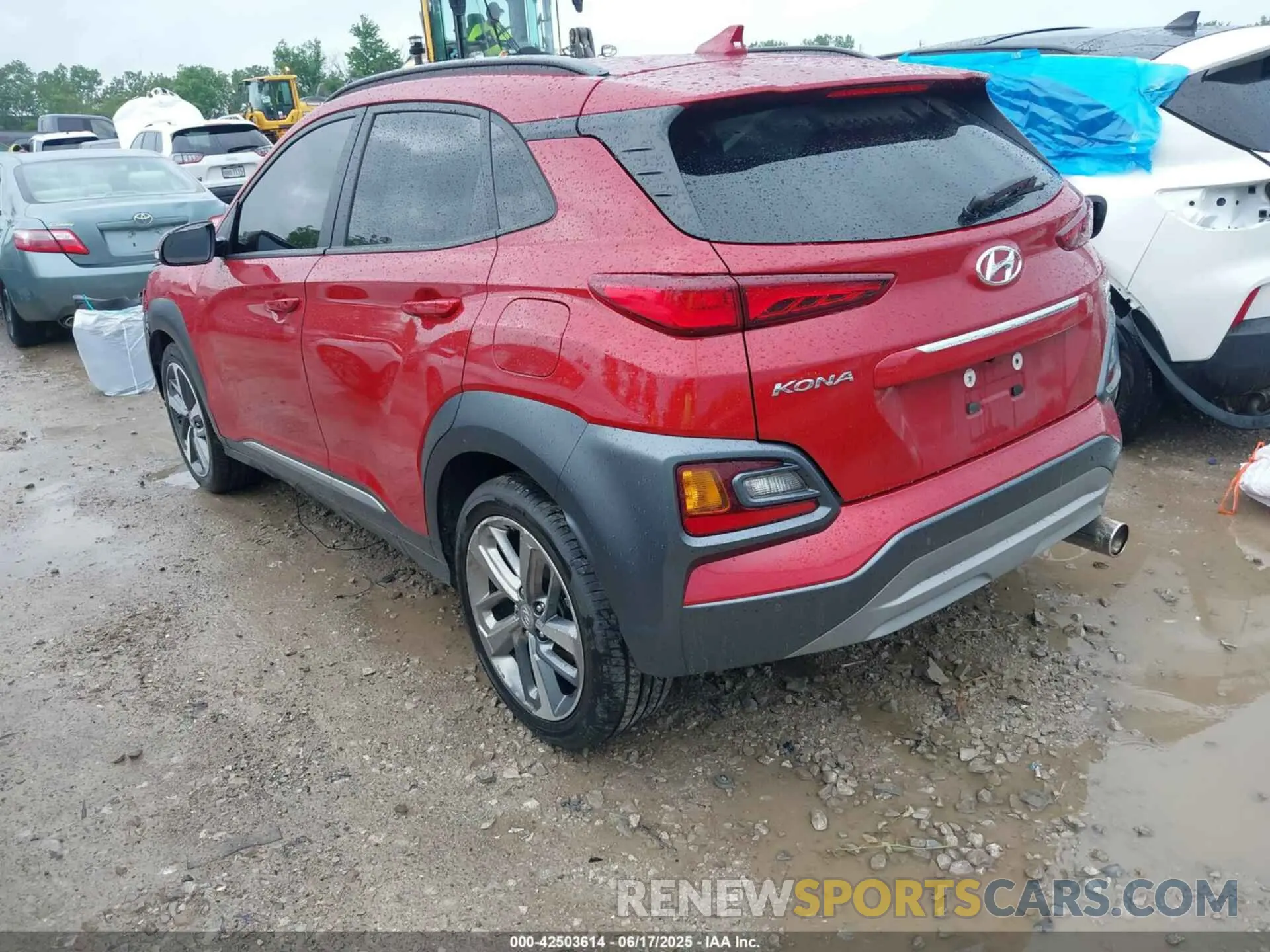 3 Photograph of a damaged car KM8K5CA50MU738347 HYUNDAI KONA 2021