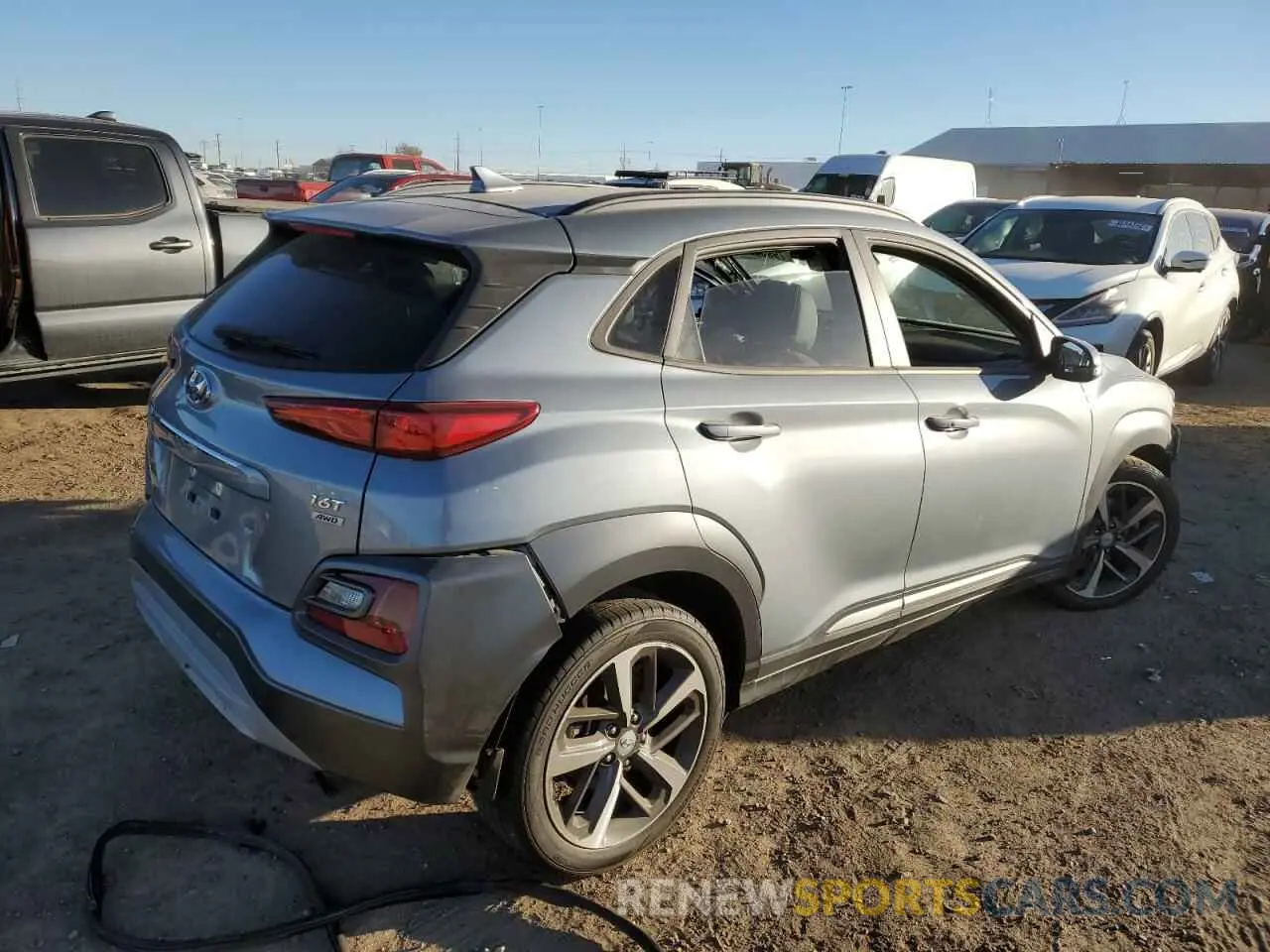 3 Photograph of a damaged car KM8K5CA51MU646616 HYUNDAI KONA 2021