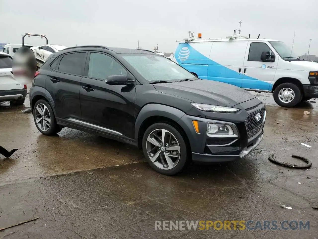 4 Photograph of a damaged car KM8K5CA51MU677929 HYUNDAI KONA 2021