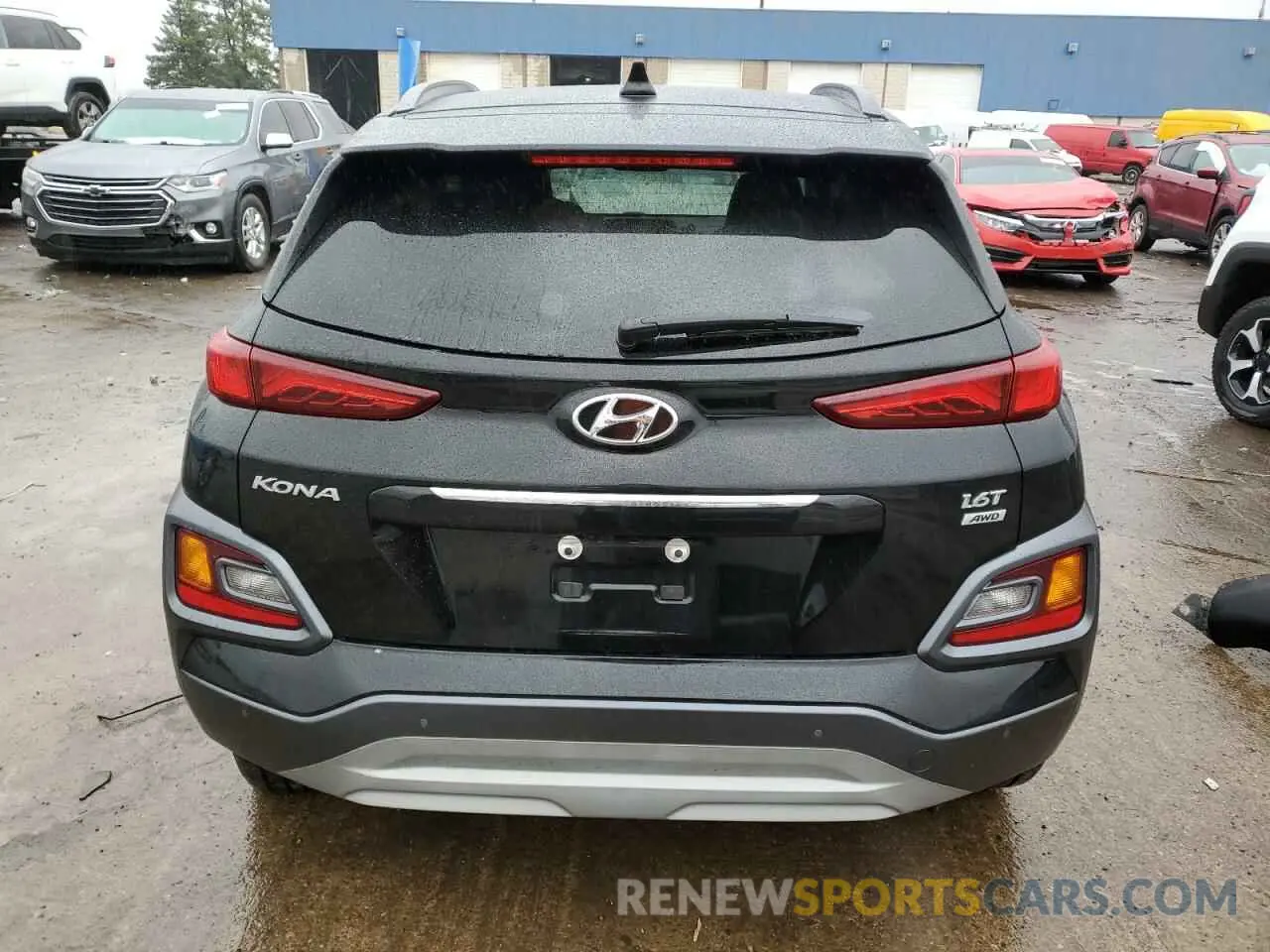 6 Photograph of a damaged car KM8K5CA51MU677929 HYUNDAI KONA 2021