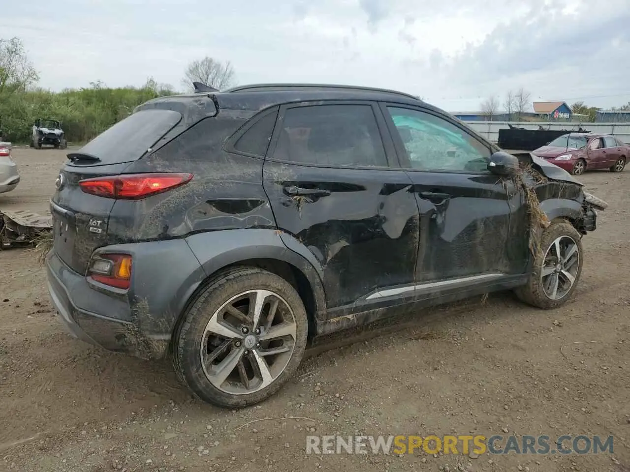 3 Photograph of a damaged car KM8K5CA51MU748661 HYUNDAI KONA 2021