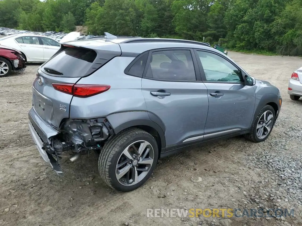 3 Photograph of a damaged car KM8K5CA53MU673400 HYUNDAI KONA 2021