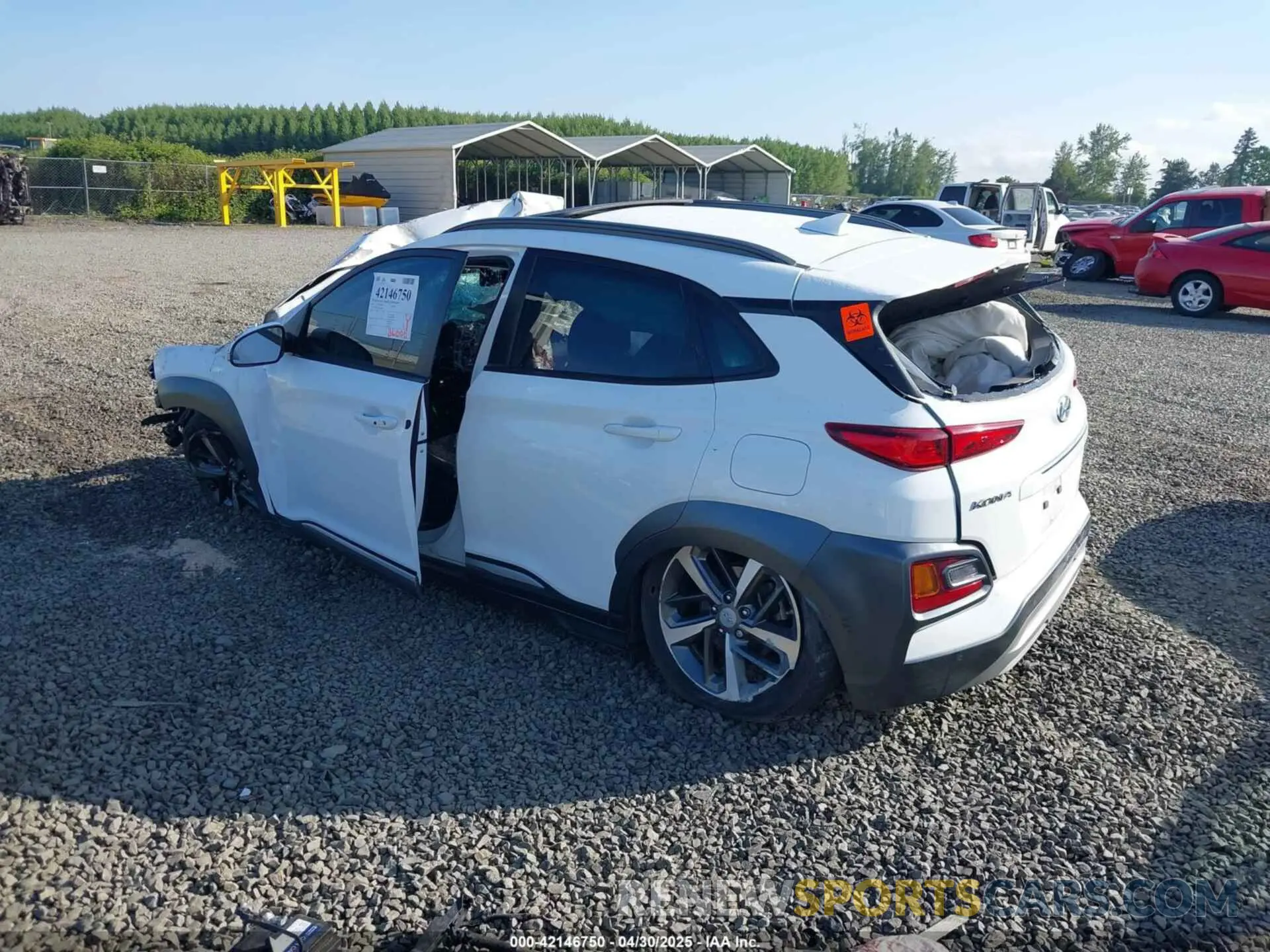 3 Photograph of a damaged car KM8K5CA54MU748475 HYUNDAI KONA 2021