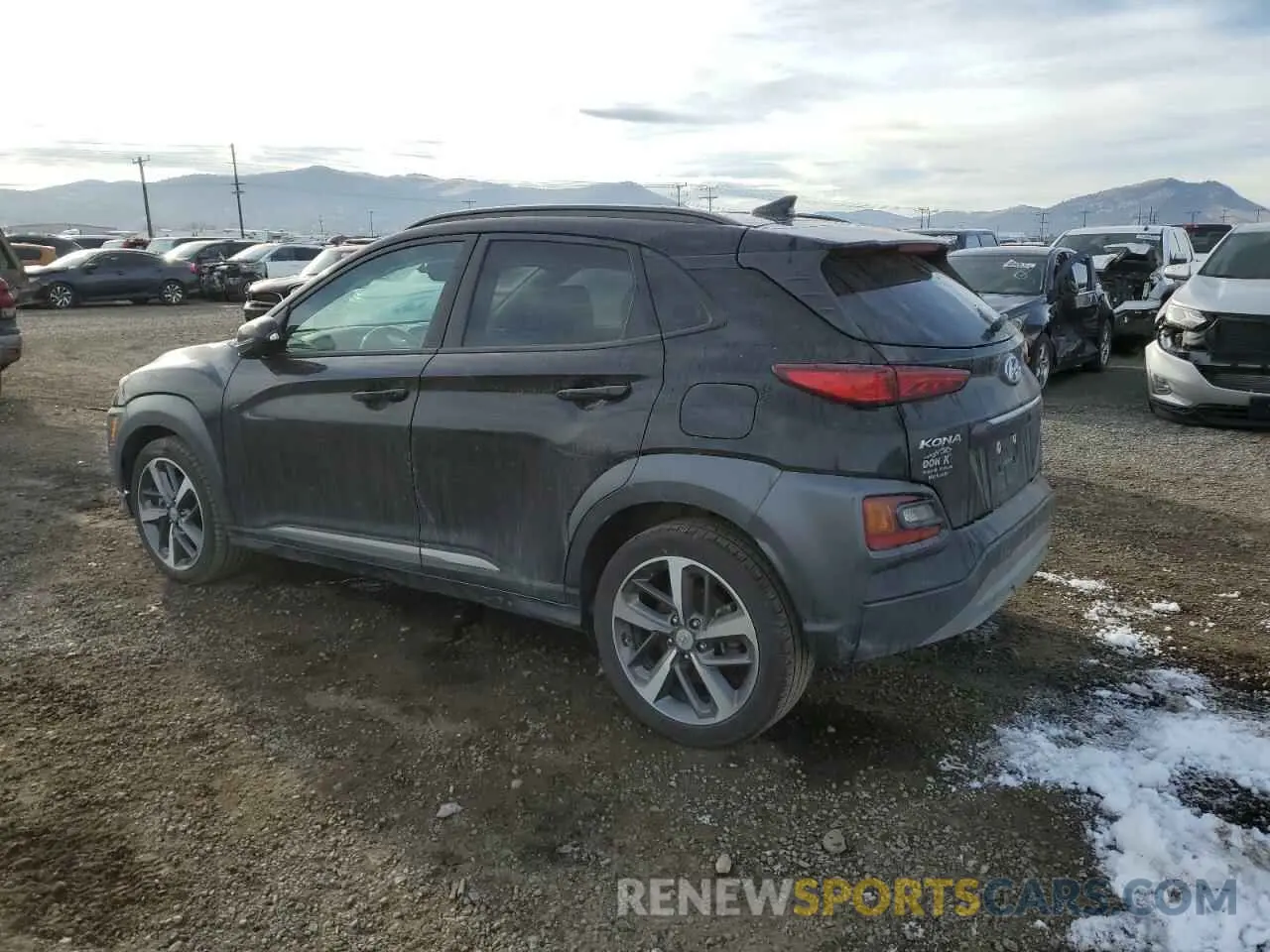 2 Photograph of a damaged car KM8K5CA54MU748847 HYUNDAI KONA 2021