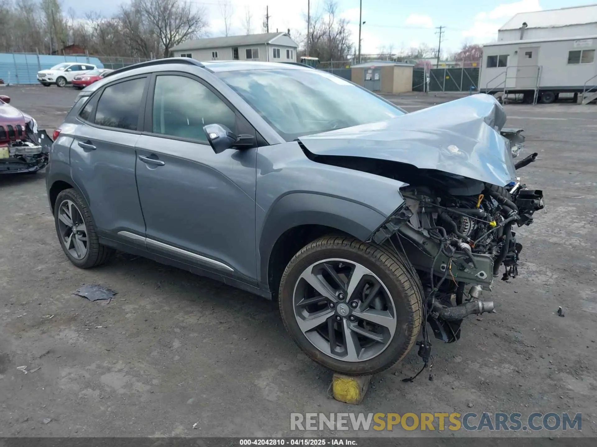 1 Photograph of a damaged car KM8K5CA56MU686772 HYUNDAI KONA 2021