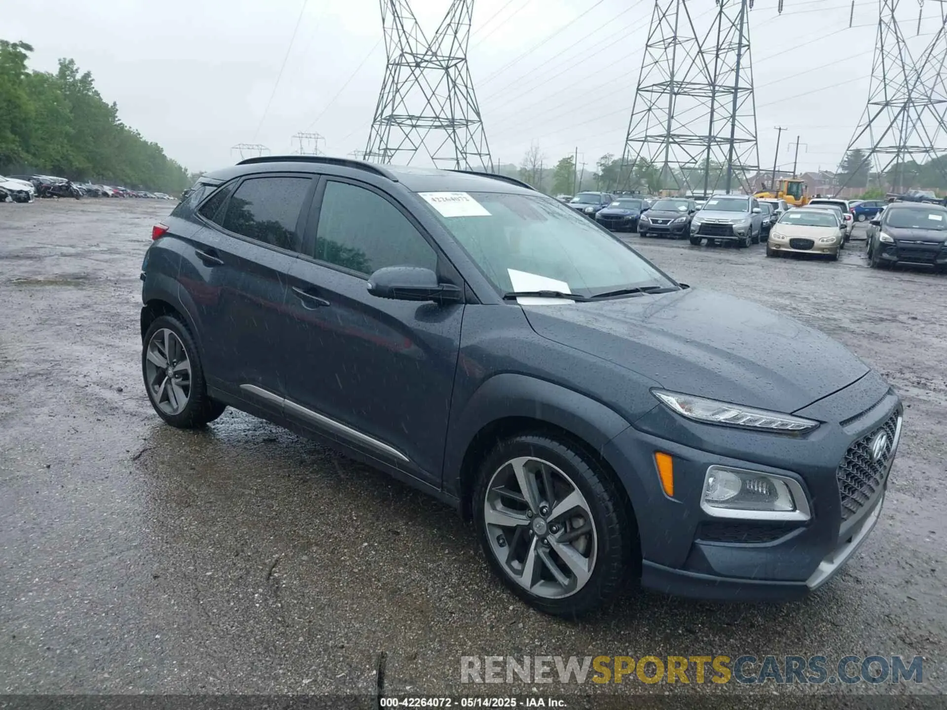 1 Photograph of a damaged car KM8K5CA57MU700873 HYUNDAI KONA 2021