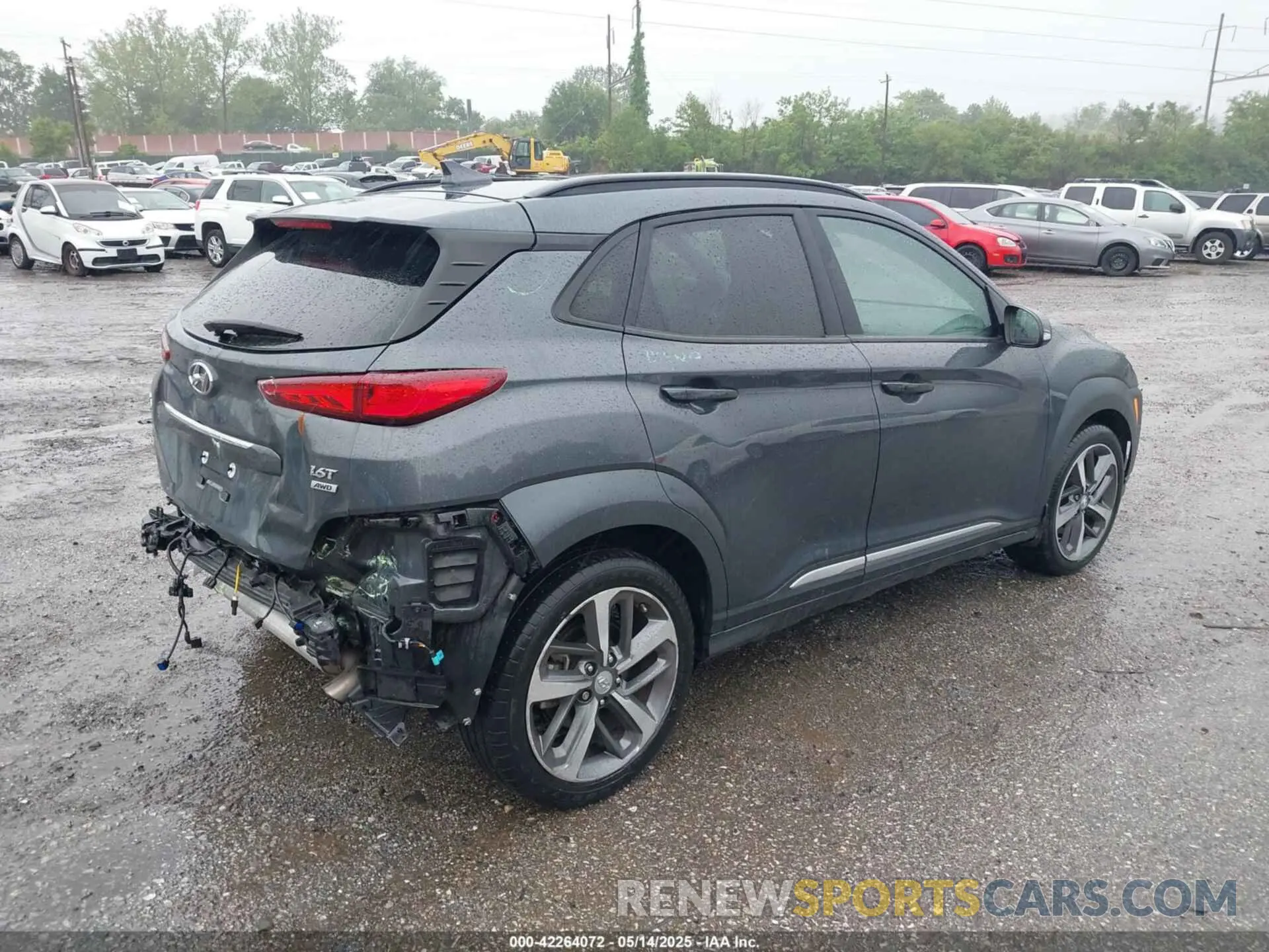 4 Photograph of a damaged car KM8K5CA57MU700873 HYUNDAI KONA 2021
