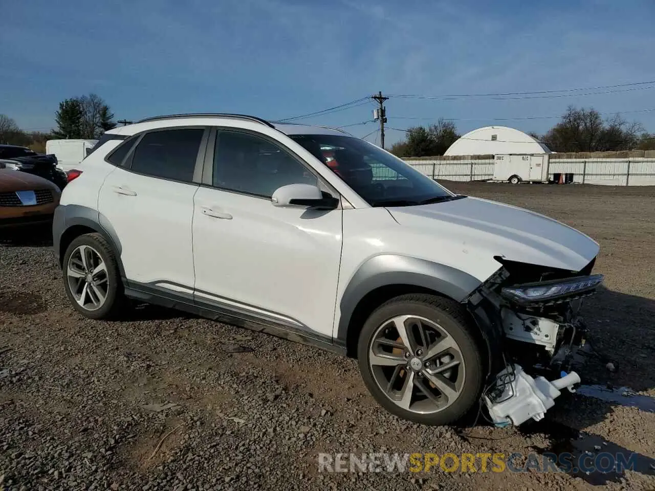 4 Photograph of a damaged car KM8K5CA57MU743691 HYUNDAI KONA 2021